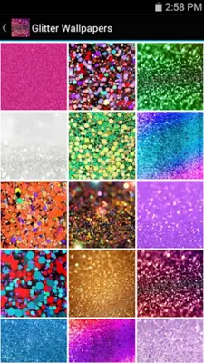 Glitter Wallpapers android App screenshot 0